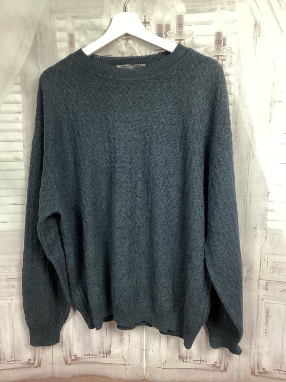 Salvatore Ferragamo Sweater Blue L Vintage